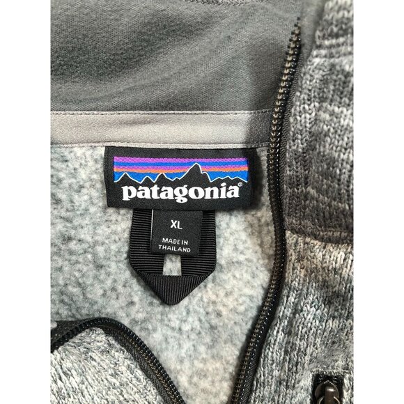 Patagonia Better Sweater 25523 Nickel Forge Grey 1/4 Zip Pullover Top Men's XL - Picture 5 of 8